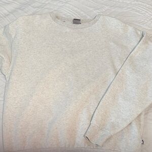 Puma Light Gray Crewneck Sweater